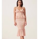 New Song Of Style Lucia Midi Dress Size M Pink Size M Photo 2