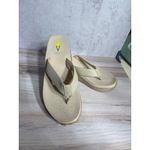 Volatile Womens 10 Wedge Bahama Flip Flop Sandals Tan Beige Comfort New Photo 1