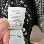 Madewell Cocoon Cardigan XS Extra Small Black White Knit Tweed Open Jacket Women Photo 7