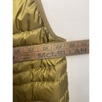 Michael Kors  Vest Down Quilted Gold‎ Brown Medium Pockets Lightweight Full Zip Photo 4