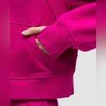 Lululemon NWT Scuba Oversized Funnel Neck Half Zip Ripened Raspberry Gold M L Photo 3