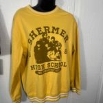 Retro Breakfast Club Yellow Sweater Women's Size Small EUC Photo 1