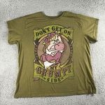 Disney Dont Get On My Grumpy Side T Shirt Women 2XL Graphic Short Sleeve Retro Photo 0