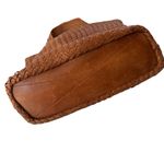 Platania Woven Italian Leather Extra Large Slouchy Hobo Shoulder Bag Brown Photo 8