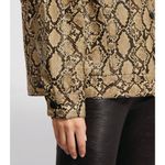 Good American  Neutral Snakeprint Trucker Oversized Jacket Size 4 US XL NEW Photo 2