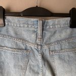 Madewell ‎ sz 6 blue distressed cut off denim Mini Skirt Photo 6