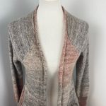 Anthropologie Knitted & Knotted Cody Mohair Wool Ruffle Peplum Cardigan Large Photo 4