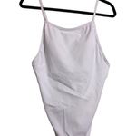 ANDIE  Paloma Rib One Piece White Swimsuit Tieback Square Neck Size XL New Photo 1