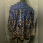 Catherines Printed jacket/blouse 2X Blue Photo 1