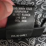 Style & Co . Y2K 12P Silk Top V-Neck Black Print Front Flutter Sleeve Blouse Photo 6