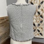 Brooks Brothers  Black and White Woven Tank Top Photo 3