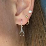 The Moon silver clasp earrings Photo 1