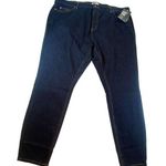 Dickies Woman's Skinny Stretch Blue Jeans Regular Fit Size 20 NWT Dark Wash NEW Photo 0