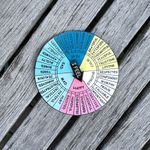 Colorful “I Feel” Emotion Wheel Chart Blue Photo 0