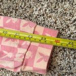 Playboy Pink Two-Tone Checkered Logo Long Sleeve Crop Top Sweatshirt Style Size Photo 10