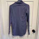 P'tula Pullover Sweatshirt Asymmetrical Zipper Activewear Size Medium Blue Photo 1