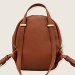 Walmart  Mini Brown Vegan Goldtone Hardware Convertible Crossbody Zip Backpack 8" x 6" Photo 1