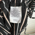 Abound  Raincheck Long Sleeve Black Striped Dress Side Ruched Bodycon Sz L Photo 12