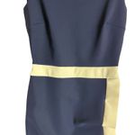 Chiara Boni La Petite Robe Alexandra Navy Draped Sleeveless Sheath Dress Size 6 Blue Photo 4