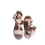 Bed Stu Roan Lyssa Women Gladiator Sandal sz 5 Leather Epica Brown  Zipper Photo 11