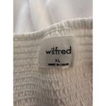 Aritzia  Wilfred White Smocked Chiffon Mini Dress Size XL Photo 3