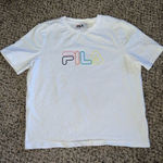 FILA  White Tee shirt‎ size large Photo 0