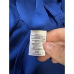 Pleione Women Sz Large Sleeveless Shirt Pleated Flowing Lined Polyester Stretch Photo 6