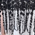 Phase One Size M Black Crochet Fringe Tank Top Photo 9