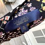 Rachel Roy  Black Mixed Media Floral Cheetah Print Tank Blouse Small NWOT Photo 3