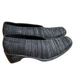 Charleston Shoe Company Black Wedge V Cut Comfort Knit Slip On Size 6 Photo 2