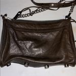 Rebecca Minkoff  MOSS GREEN LEATHER CROSSBODY BAG POCKET OUTSIDE WITH ZIP CLOSURE Photo 13