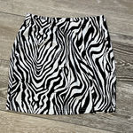 SheIn SZ CS Adorable Zebra / Animal Print Skirt Pull On Style Photo 0