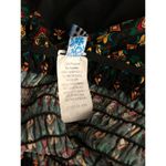 Azules Maxi Dress Women's Medium Black Floral Smocked Strapless Pullover Photo 8