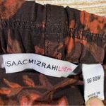 Isaac Mizrahi floral stretch pullover pants with pockets slim leg women size 30W Photo 3