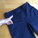 Jockey Wide Leg, Yoga, Crop Capri Stretch Legging, Navy Blue, Size S Blue Photo 4