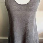 barney's new york Co Op  • Grey Linen Beaded Tank Top Photo 0