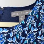 Jessica London BLUE MULTI FLORAL DESIGN BLUE DRESS 16W Photo 2