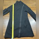 Athleta Size XS Black Chill Factor Polyester/Merino Wool Blend Sweater Coat Photo 4