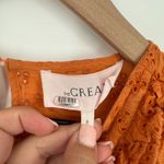 The Great Eyelet Ruffle Flutter Top Womens 3 Rust Orange Cotton Keyhole Back Size undefined Photo 2