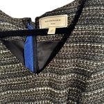 Moulinette Soeurs Anthropologie Black Silver Sleeveless Tweed Dress in Sz 4 P Photo 3