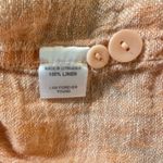 Flax  Linen Button Down Shirt Peach size P (4-6) Photo 4
