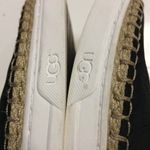 UGG  Caleel Black Leather Espadrille Sneakers Photo 4