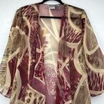 Chico's Chico’s 3/4 Sleeve Mixed Animal Print Topper Size 0/1 coverup/kimono/cardigan Photo 2