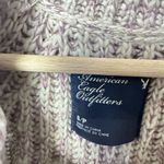 American Eagle Cardigan Mohair Alpaca Sweater Pink Double Breasted Chunky S Photo 2