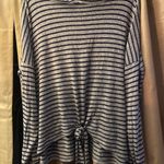 Acting Pro  Striped Super Soft Hooded Top Photo 0