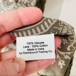 Earthbound  Pullover Blouse Green Sz Small Photo 7