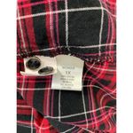 Dress Barn  Women's Red & Black Plaid Top Photo 3