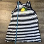 Kate Spade  New York LOOK ON THE BRIGHT SIDE Lemon + Stripe Pajama Gown Size XL Photo 2