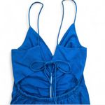 ZARA blue runched dress Photo 2