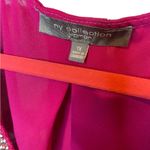Ny Collection  Pink With Silver Sparkle 1X GORGEOUS Blouse Top Shirt Photo 2
